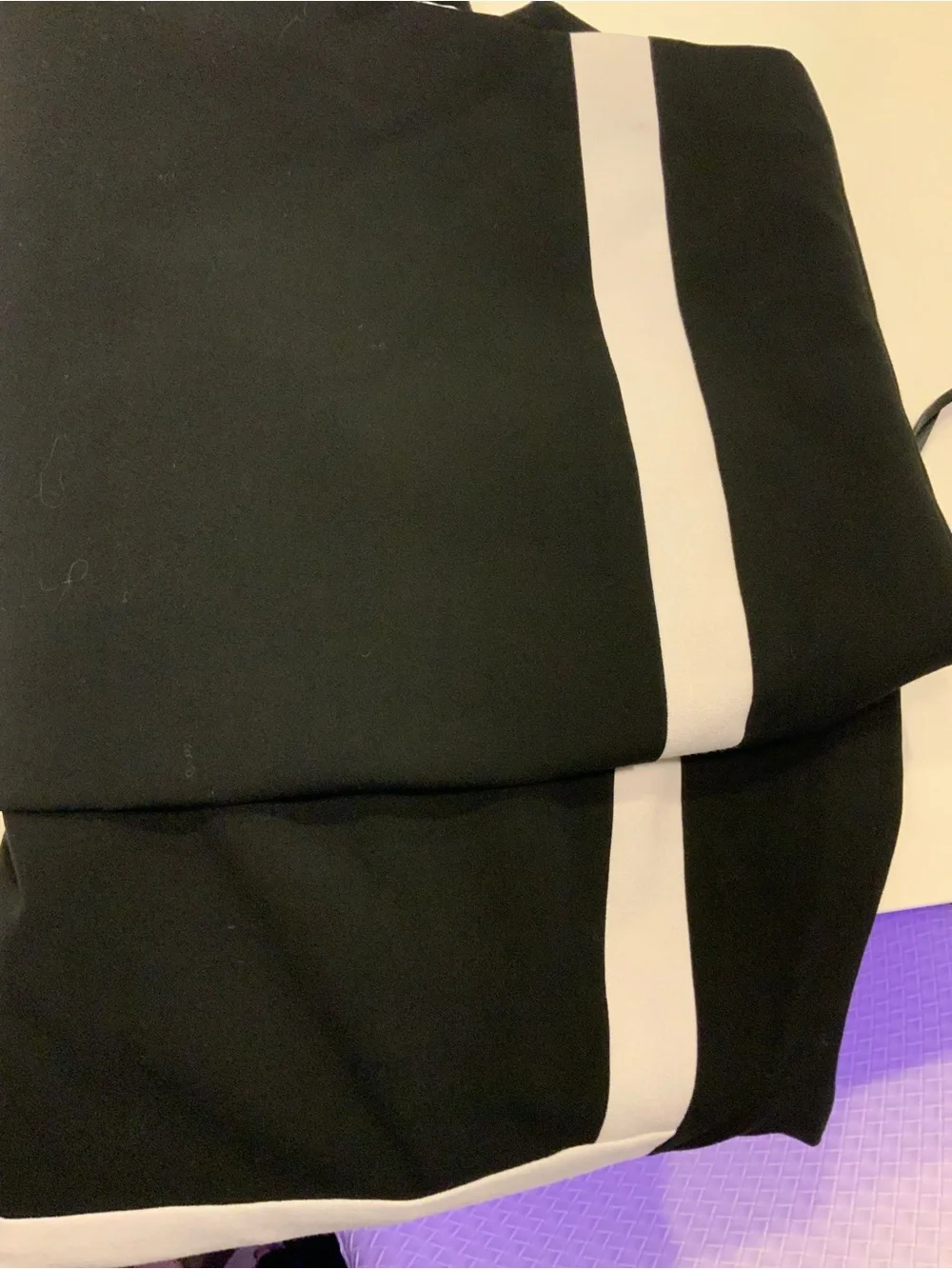 Calvin Klein Black Sheath Dress with White Contrast Panels